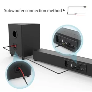 Cyboris BS-65 Movie Music News DSP Remote Control TV Speakers 2.1 channel 70W Sound Bar Soundbar Home Theatre System Subwoofers - Image 5