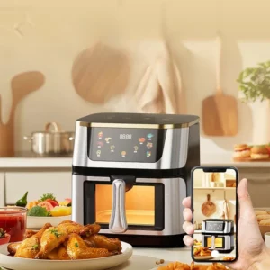 15L Stainless steel Electric Air Fryer Household Large Capacity Intelligent Kitchen Cooker Toaster Oven Combo Digital Display - Image 5