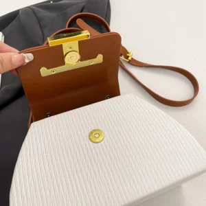 Luxury Women's Messenger Bag Designer Leather Shoulder Handbag Elegant Crossbody Tote Ladies - Image 5