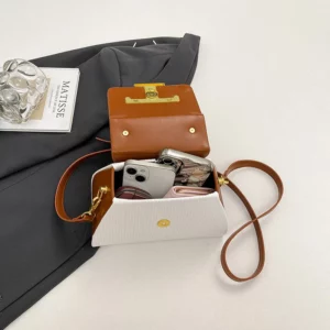 Luxury Women's Messenger Bag Designer Leather Shoulder Handbag Elegant Crossbody Tote Ladies - Image 6
