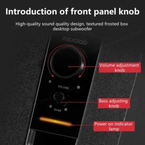 M100BT Bluetooth Audio 2.1 Ch Mega Bass Multimedia Notebook Audio Home Desktop Computer Speaker TV Home Theater Subwoofer - Image 4