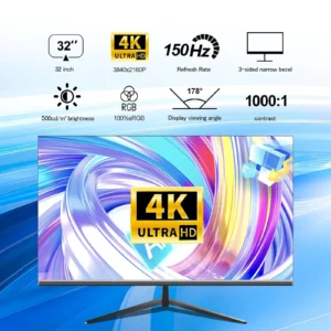32 Inch 4K 2K 1K Gaming Screen 120hz 165hz 240hz Computer Display 1ms Ips Panel Frameless Desktop Pc Gaming - Image 3