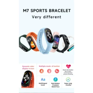 M7 Smart Watch Men Women Smartband M7 Heart Rate Smartwatch Fitness Tracker Blood Pressure Sport Smart Bracelet for band 7 - Image 3