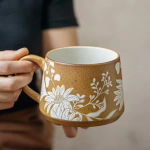 350ML ceramic mug gift for girls, practical high-end coffee cup - Image 4