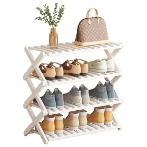 Installation-free Folding Shoe Rack Simple Utility Shelf Door Household Steel Multi-layer Shoe Cabinet Dormitory Shoecase Hanger - Image 6