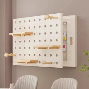Distribution Box Cover Hole Board Meter Box Decoration Board Storage Shelves Cover Wooden Distribution Box Storage Rack New - Image 5