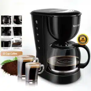 1.25L Electric Drip Coffee Maker 800W Household Coffee Machine 6 Cup Tea Coffee Pot Milk Coffee Maker for Gift 220V Sonifer - Image 3
