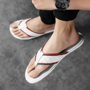 Men's Slippers Men's Flip Flops Household Shoes Men's Summer Beach Slippers Indoor or Outdoor Sports Men's Slippers Black Large - Image 5
