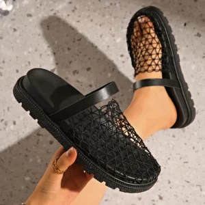 Platform Women Hollow Slippers Sexy Casual Women Sandals Summer 2025 New Trend Shoes Anti-slip Slingback Slippers Slides Women - Image 1