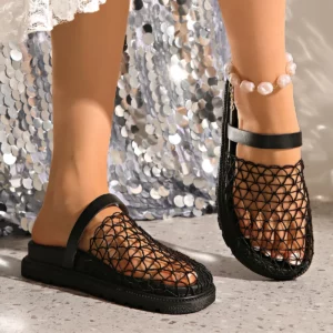 Platform Women Hollow Slippers Sexy Casual Women Sandals Summer 2025 New Trend Shoes Anti-slip Slingback Slippers Slides Women - Image 5