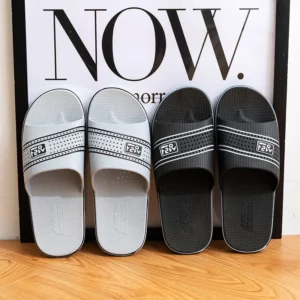 40-49 Men Slippers Summer Male Home Shoes Flats Slides Hombre PVC Soft Bottom Indoor Bathroom Non-Slip Solid Color Man Zapatos 1 - Image 2
