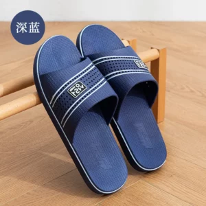40-49 Men Slippers Summer Male Home Shoes Flats Slides Hombre PVC Soft Bottom Indoor Bathroom Non-Slip Solid Color Man Zapatos 1 - Image 3