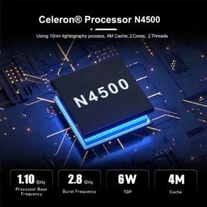 14 Inch Business Laptop Intel N4500 8GB DDR4 128GB SSD Windows 11 Slim Lightweight Durable Office Notebook - Image 6