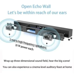 70W TV Sound Bar with Subwoofer Box Soundbar Wireless Speaker Home Theater Surround Sound System Aux/USB/Optical/Coaxial/RCA - Image 2