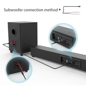 70W TV Sound Bar with Subwoofer Box Soundbar Wireless Speaker Home Theater Surround Sound System Aux/USB/Optical/Coaxial/RCA - Image 3