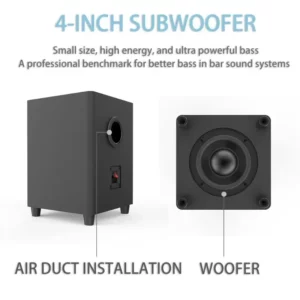 70W TV Sound Bar with Subwoofer Box Soundbar Wireless Speaker Home Theater Surround Sound System Aux/USB/Optical/Coaxial/RCA - Image 6