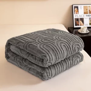 Ultra Soft 3D Jacquard Fleece Blanket Vintage Roman Column Striped Sofa Throw Blankets for Office Nap Travel Lightweight quilt - Image 5