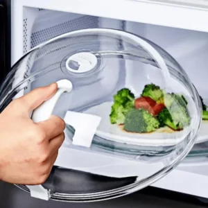 NEW Microwave Oil-proof Cover High Temperature Resistant Heating Cover Food Warming Cover with Steam Vent Fresh-keeping Cover - Image 5