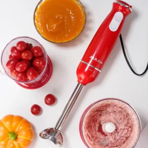 Hand Blender with Anti-Splash Blade, Baby Food Processor Meat Grinder, Variable Speed Immersion Mixer for Juice/Whipping Egg - Image 3