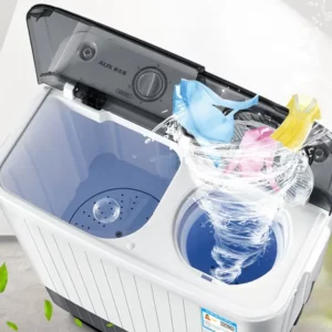 4.5 Kg Semi-automatic Double Bucket Small Large-capacity Dormitory Bedroom Household Washing Machine Mini Laundry Machine 220V - Image 4