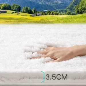 ‌Antibacterial Extra Thick Bath Mat - Super Absorbent Non-Slip Bathroom Rug, Ultra Soft Plush Shower Carpet with Dense Fibers - Image 2