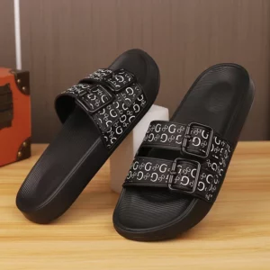 Summer Men Beach Shoes Comfortable Outdoor Mens Slippers Non-slip Breathable Man Beach Sandals Indoor Home Bathroom Slides - Image 2