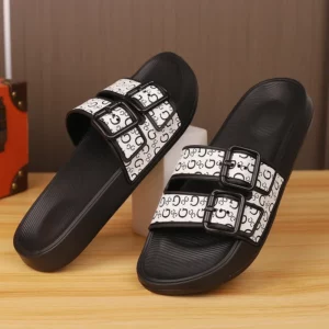Summer Men Beach Shoes Comfortable Outdoor Mens Slippers Non-slip Breathable Man Beach Sandals Indoor Home Bathroom Slides - Image 3