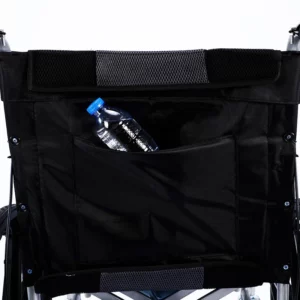 Manual Wheelchair with Commode, Heavy Duty Steel Frame, Foldable Mobility Aid for Elderly, Explosion-Proof Solid Wheels - Image 3