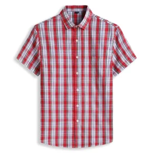 New Summer Short Sleeve Comfortable Plaid Mens Shirts Fashion Casual Classic Style Plaid Shirt Male Plus Size Large 8XL - Image 5
