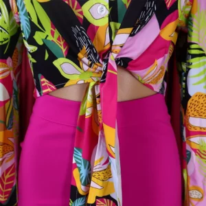 Fashion Printed Blouse & Shirts for Women 2024 Turn Down Collar Full Sleeve Single Breasted Elegant Ladies High Street Wear Tops - Image 7