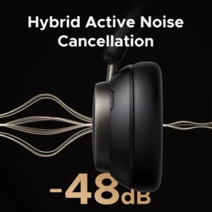 Studio Pro 48dB ANC Wireless Headphones Over Ear Bluetooth Earphones Active Noise Cancellation Hi-Res LDAC 120h Playtime - Image 4