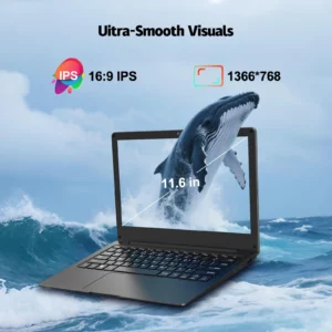 Azeyou 11.6” Laptop HD Display, N4000 Processor Student Laptop Computer 4GB,4000mAh,Russian English Keyboard OS 11 Pro Laptops - Image 2