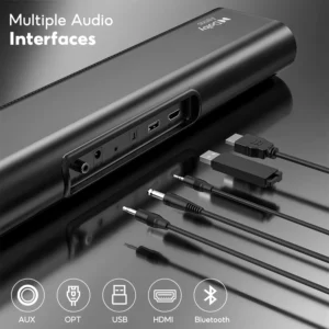 AIYIMA S07 Dolby 2.1 Sound Bar 150W Soundbars With Wireless Subwoofer for TV 3D System Speaker Bluetooth HDMI/Aux/Opt/USB - Image 3