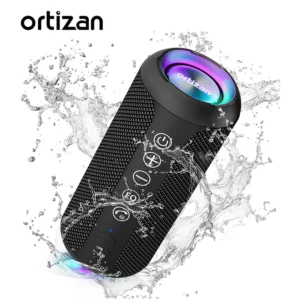 Portable Bluetooth Speaker Wireless with Lights, HD Stereo Sound, IPX7 Waterproof, TWS Pairing, AUX/TF Input, Camping Speaker - Image 5