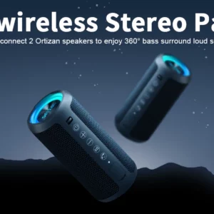 Portable Bluetooth Speaker Wireless with Lights, HD Stereo Sound, IPX7 Waterproof, TWS Pairing, AUX/TF Input, Camping Speaker - Image 6