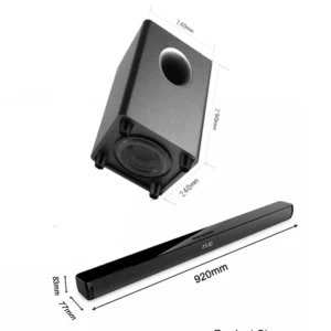 Samtronic 150W Blue Tooth Soundbar With Wireless Subwoofer Soundbar Bt Speaker for TV Bass Adjustable Surround Sound for Home - Image 4