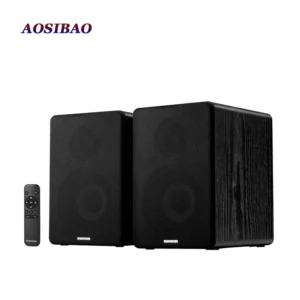 4 Inch Super Bass Speakers 80W Active Speaker 2.0 HiFi Wooden Monitor Speakers Computer USB TV Bluetooth Loudspeaker - Image 3