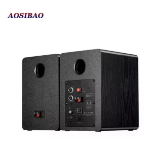 4 Inch Super Bass Speakers 80W Active Speaker 2.0 HiFi Wooden Monitor Speakers Computer USB TV Bluetooth Loudspeaker - Image 5