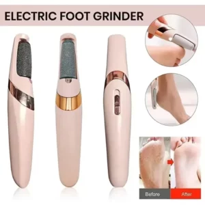 NEW USB Electric Dead Skin Pedicure Automatic Foot Grinder Rechargeable Roller Feet Pedicure Tool with 2 Removable Roller Heads - Image 1