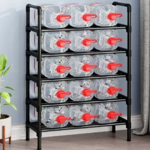 Multi-layers Metal Shoe Rack Space Saving Shoes Organizer Cabinets Simple Shoe Rack Cabinet Multi Functional Black Storage Racks - Image 3