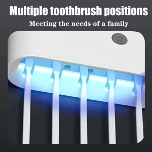 intelligent UV toothbrush sterilizer with automatic toothpaste dispenser - wall mounted, space saving, advanced UV sterilizatio - Image 4