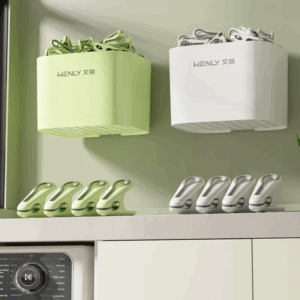 24/36pcs Clothes Pins With Storage Basket Plastic Laundry Hanging Pegs Clips Household Food Clip Socks Underwear Rack Holder - Image 6