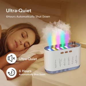 700ml Air Humidifier USB Essential Oil Diffuser 7 LED Lights Aromatherapy Mist Maker Humidifier for Car Home Bedroom with Timer - Image 2