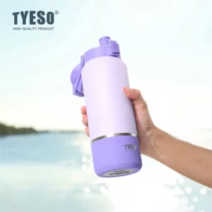 Tyeso 1200ML Large Capacity Insulated Water Bottle Portable Travel Mug Handle Leak-Proof Lid for Outdoor Sports Hiking Drinkware - Image 5