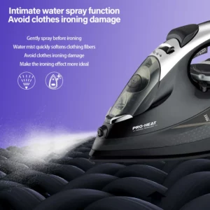 Professional Steam iron For Household Appliance 2200W Cloth Iron With Strong Steam Ceramic Soleplate With Fast Heating - Image 3