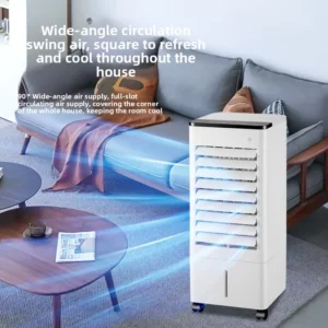 Air Conditioner Fan Refrigeration Super Strong Wind Electric Fan Mobile Small Household Air Cooler Plus Water Ice Circulation - Image 2