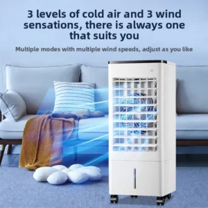 Air Conditioner Fan Refrigeration Super Strong Wind Electric Fan Mobile Small Household Air Cooler Plus Water Ice Circulation - Image 3
