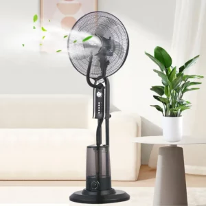 for Hot sale 16 Inch Household Water Electric Fan Stand Floor Air Cooling Indoor Standing Spray Water Mist Fan - Image 1