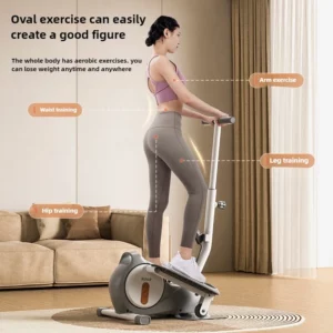Mini Elliptical Traine Home Fitness Small Multi-Function Mute Leg Beauty Space Walk Instrument Pedal Steppers - Image 2