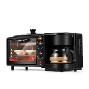 3 In 1 Electric Breakfast Machine Sandwich Maker Multifunction Coffee Maker Mini Oven Household Bread Pizza Frying Pan - Image 1